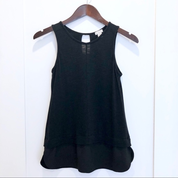 J. Crew Black Sleeveless Shell Top XSP - Picture 6 of 7